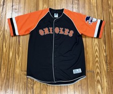 Vintage Dynasty Baltimore Orioles Jersey Mens Large Baseball MLB Button Up