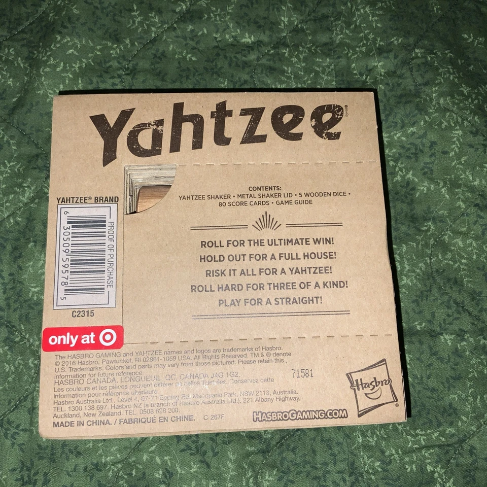 Yahtzee Wooden Edition - Travel - Dice Game -NIB - Image 2 of 4