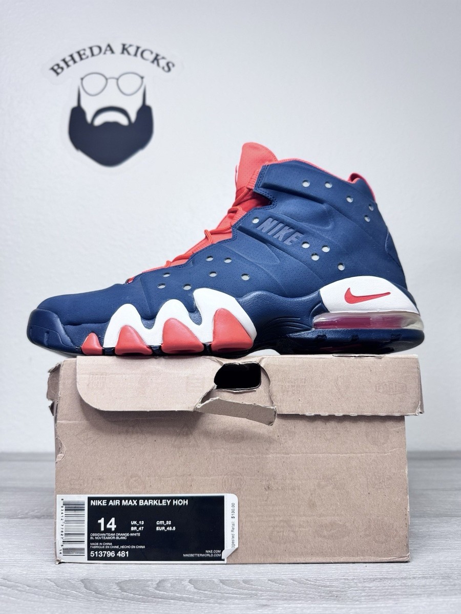 Size 14 - Nike Air Max Barkley HOH House of Hoops Auburn Blue