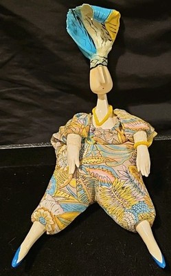 Vintage CERRI Art French Art Doll Poupee Millet Bean Bag Hat France Girl Lady