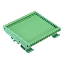 PCB DIN Rail Mount Carrier, Circuit Board Mounting Holder 90x110mm Green