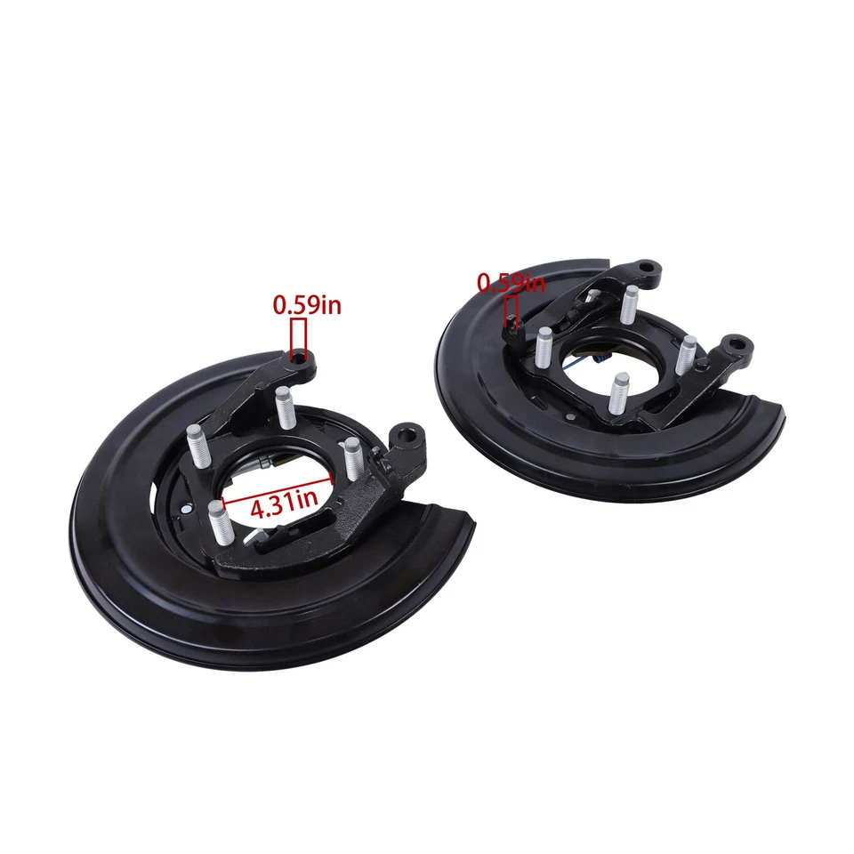 Placa de apoio de freio traseira L & R carregada 926-273 para Ford F-350 F-250 F-450 - Imagem 2 de 4