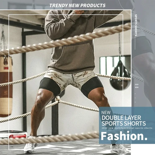 Men's Sports Training Running Bodybuilding Workout Fitness Shorts Gym Pants Run - Picture 10 of 23