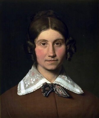 Oil painting Portrait-of-Emilie-Krohn-née-Købke-the-Artist s-Sister-in-Law-Chris