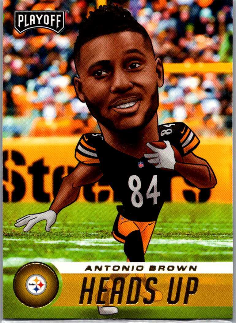 2017 Antonio Brown #8 Panini Pittsburgh Steelers Heads Up MFBC #117