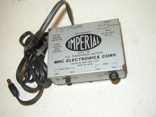 HO Transformer MRC Electronics Imperial Model T-800 AC DC tested Works!!
