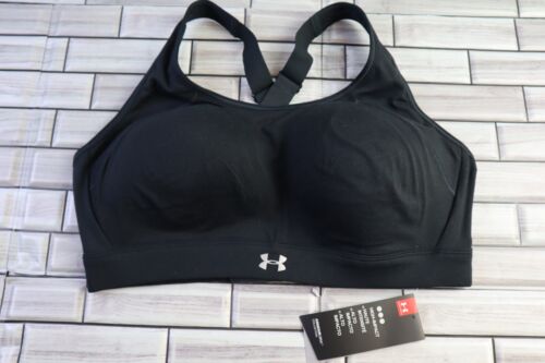 Under Armour Womens Sports Bra Style 1321896 Black XL NWT
