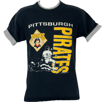 Vintage Pittsburgh Pirates T Shirt Mens Medium 90s MLB Baseball