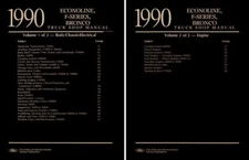 1990 Ford Truck Bronco Econoline Shop Service Repair Manual Book OEM Guide