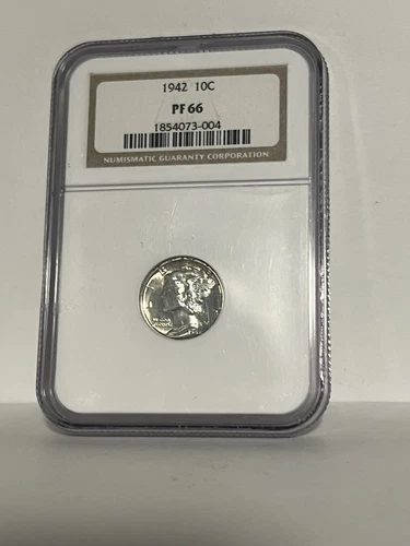 1942 W 10C PF 66 NGC