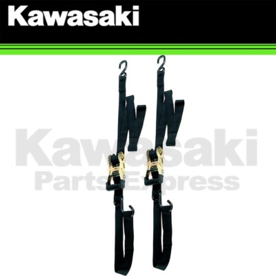 NEW GENUINE ANCRA BIG BIKE TIE DOWN SET, INTEGRA RATCHET BUCKLE, BLACK 49970-102
