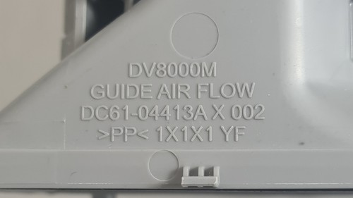 Secadora de condensador Samsung DV90M50003X guía genuina borde de carcasa de flujo de aire. DV8000M - Imagen 5 de 6