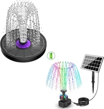 SZMP Solar Fountain Pump 2023 Upgraded 100% Glass Panel & SZMP Solar Fountain