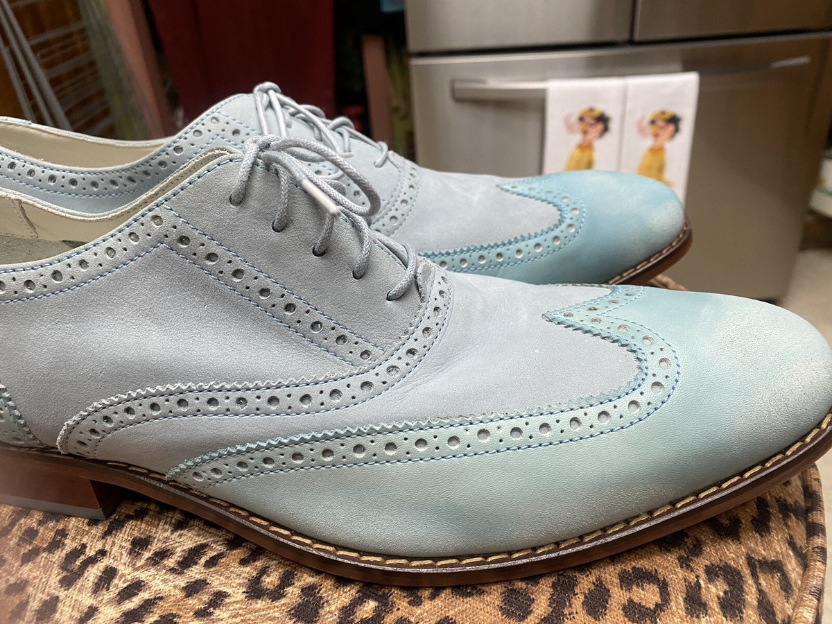 Cole Hann AIR COLTON CSUL WING. Khaki and white color Cole Haan Air Colton CSUL WING in “Ashley Blue” Men main image 3