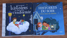 FLEURUS - LOT DE 2 LIVRES - HISTOIRES DU SOIR / POUR S'ENDORMIR ENFANTS 3-8 ans