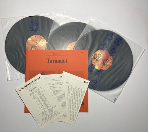 PUCCINI Turnandot 3xLP Vinyl Box Set Angel SCLX-3857 Quadraphonic ALAIN LOMBARD - Picture 5 of 24