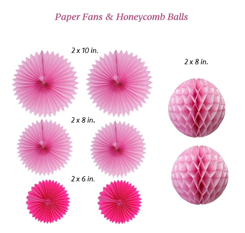 Complete Premium 31 PCS Baby Shower Decorations for Girls Pink Baby Shower Décor - Image 3 of 4