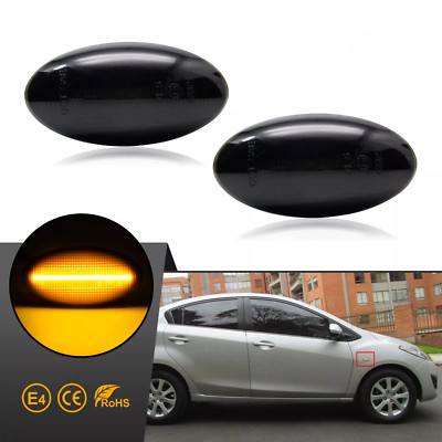2x LED Seitenblinker für MAZDA 2 3 BK BL | 5 6 GY GG | MPV II | BT-50 | SCHWARZ
