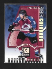 1997-98 Donruss Elite Prime Numbers Promo Peter Forsberg #1C HOF