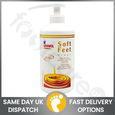 Gehwol Soft Fußcreme 500ml - Pflegende Milch & Honig Formel für glatte Haut
