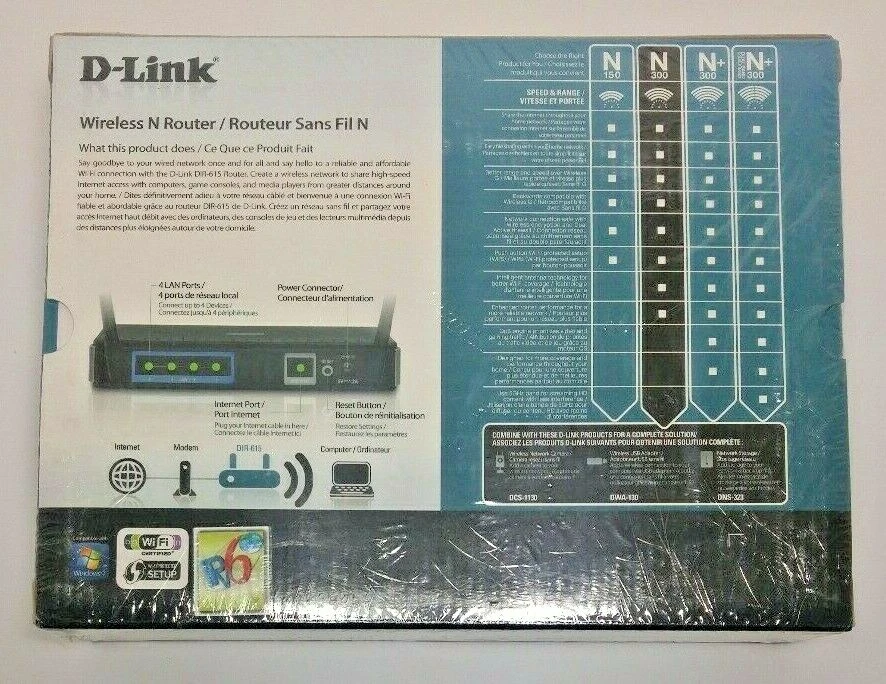 Wireless Router D LINK 4 Port 10/100 N300 DIR615 N Router New - Image 2 of 4