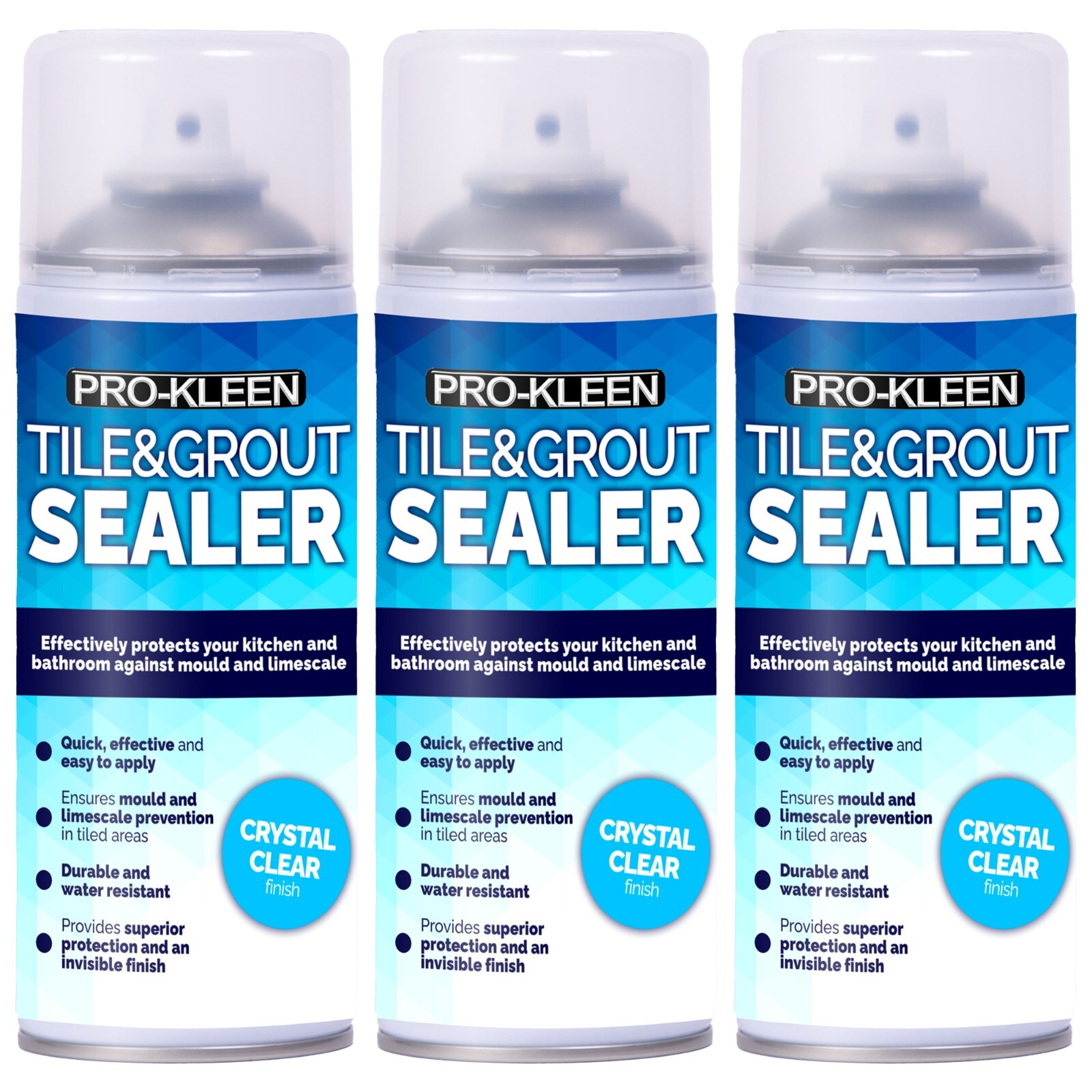 ProKleen Tile & Grout Sealer Clear Bathroom Kitchen Protects Long Lasting