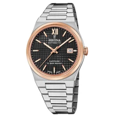 FESTINA Swiss Made AUTO 40MM Rose Gold Black Dial Men's Watch F20030-3