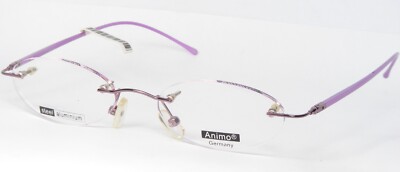 Animo D47-1 C-5 PURPLE EYEGLASSES GLASSES RIMLESS 48-19-138mm Germany