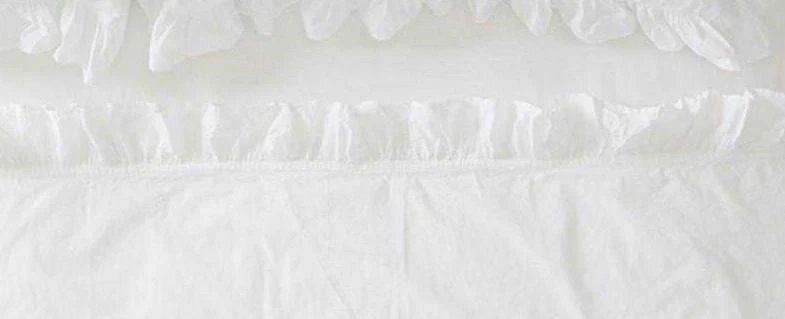 Rachel Aswell Twin Plano con Volantes Plano (1) Liliput Algodón Blanco Sólido Foto 2 de 2