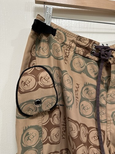 Pantalones Cortos de Natación Matix Board Cargo Beige Hawaiano Hombre’s Geométrico Talla 32 - Imagen 4 de 15