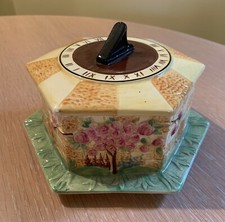 Beswick Sundial Pattern Butter Dish With Lid