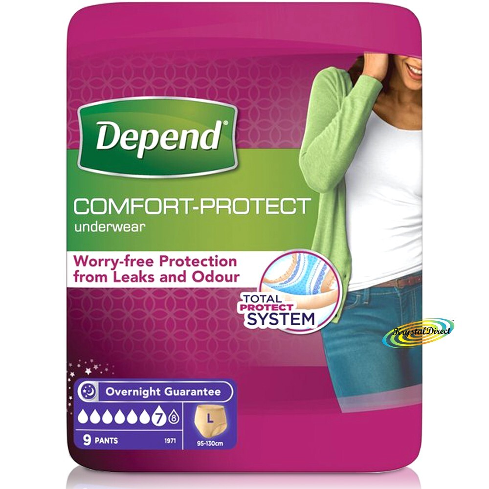 Depend Women's Comfort-Protect Pants For Large (1300Ml) 9 Pack - Image 6