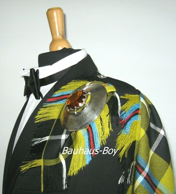 FLY PLAID TARTAN CORNISH NATIONAL 16oz WORSTED WOOL KILT MADE IN SCOTLAND GENTS