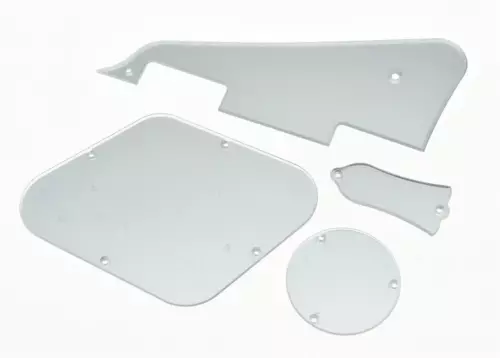 Mirror LP Pickguard Rear Cavity Covers Truss Rod Cover Set for Gibson Les Paul