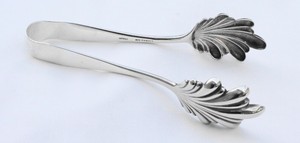 Vintage S Kirk & Son Old Maryland Sterling Silver Large Ice Serving Tongs 6 3/8"