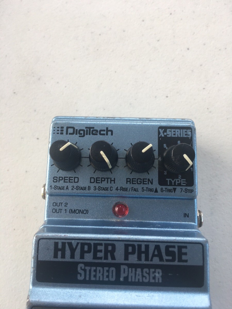 ギター DIGITECH HYPER PHASE stereo phaser DigiTech Hyper Phase Stereo Phaser Foot-Pedal HYPER PHASE B&H