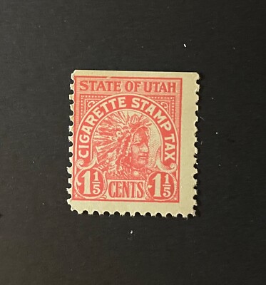 cigarette tax in utah Utah State Revenue - 1-1/5 cents pink-red Cigarette Tax #C3 - OG - MNH - UT