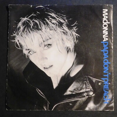 Scheibe 45 Umdrehungen. MADONNA. Papa predigt nicht. WARNER 928636. Deutschland 1986