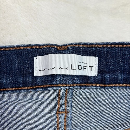 LOFT Jeans 28/6 Skinny Crop Mid-Rise Medium Wash Stretch Women's - Picture 11 of 13