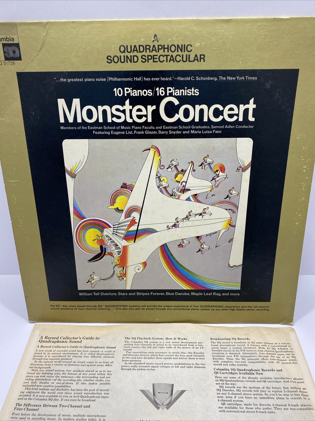 Monster Concert 10 Pianos/16 Pianists Columbia LP