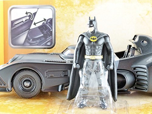 Jada 1/24 Scale Model Car 98260 - 1989 Batman Movie DC Batmobile & Batman Figure - Imagen 9 de 11