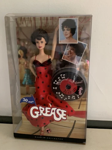 Barbie Pink Label NRFB Red Dress Black Polka Dots Grease Rizzo Doll 2008 Mattel