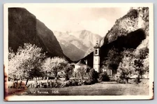 Switzerland Cavergno Val Bavona Postcard RPPC Real Photo POSTED