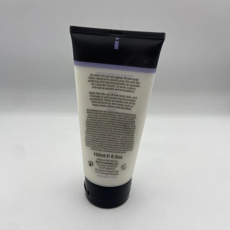 Loção Corporal Skinn Dimitri James Creme Extremo com Açaí 6,5 oz NOVA LAVANDER LACRADA - Imagem 2 de 2