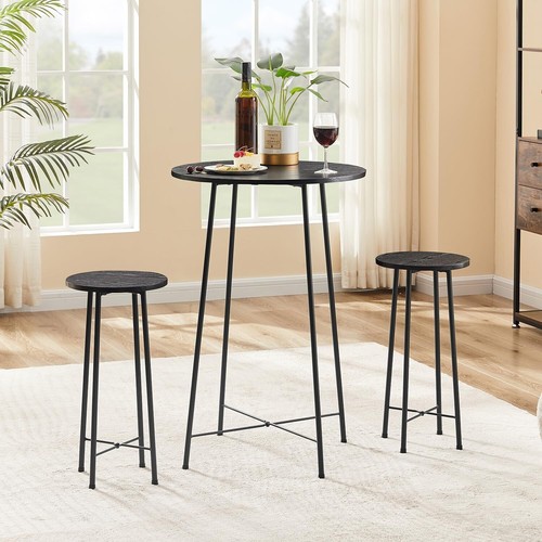 Stylish & Easy Assembly 3-Piece Bistro Set – Perfect for Dining and Bar Areas - Picture 7 of 11