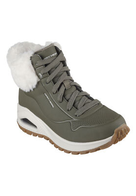 Skechers Damen UNO Fall Air Sneaker Winterstiefel 167274 OLV olive