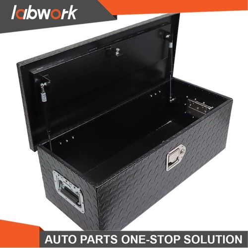 Labwork 30inch Black Aluminum Diamond Plate Dump Tool Box For Trailer Truck - Picture 12 of 14