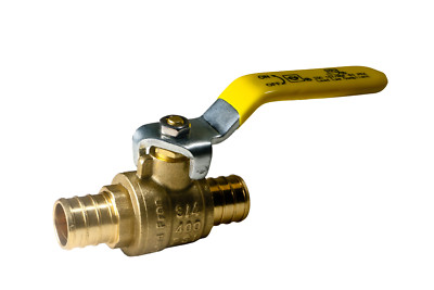 20 Pack XFITTING 3/4'' Pex-B Brass Shut Off Ball Valve, Full Port, Lead Free, NSF