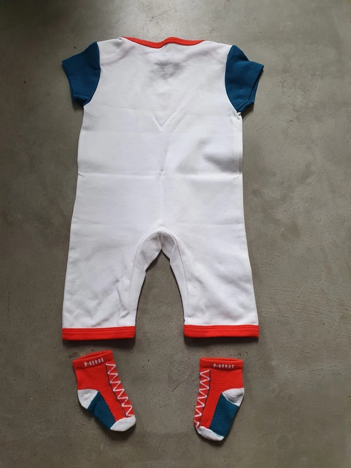 Original BMW Mini Cooper Strampler Body mit Socken Gr. 68 - 74 - Bild 2 von 3