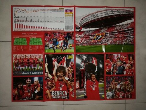 O JOGO GIANT POSTER (80 x 60) SL BENFICA PORTUGUESE CHAMPIONS 2018/2019 - Picture 2 of 3
